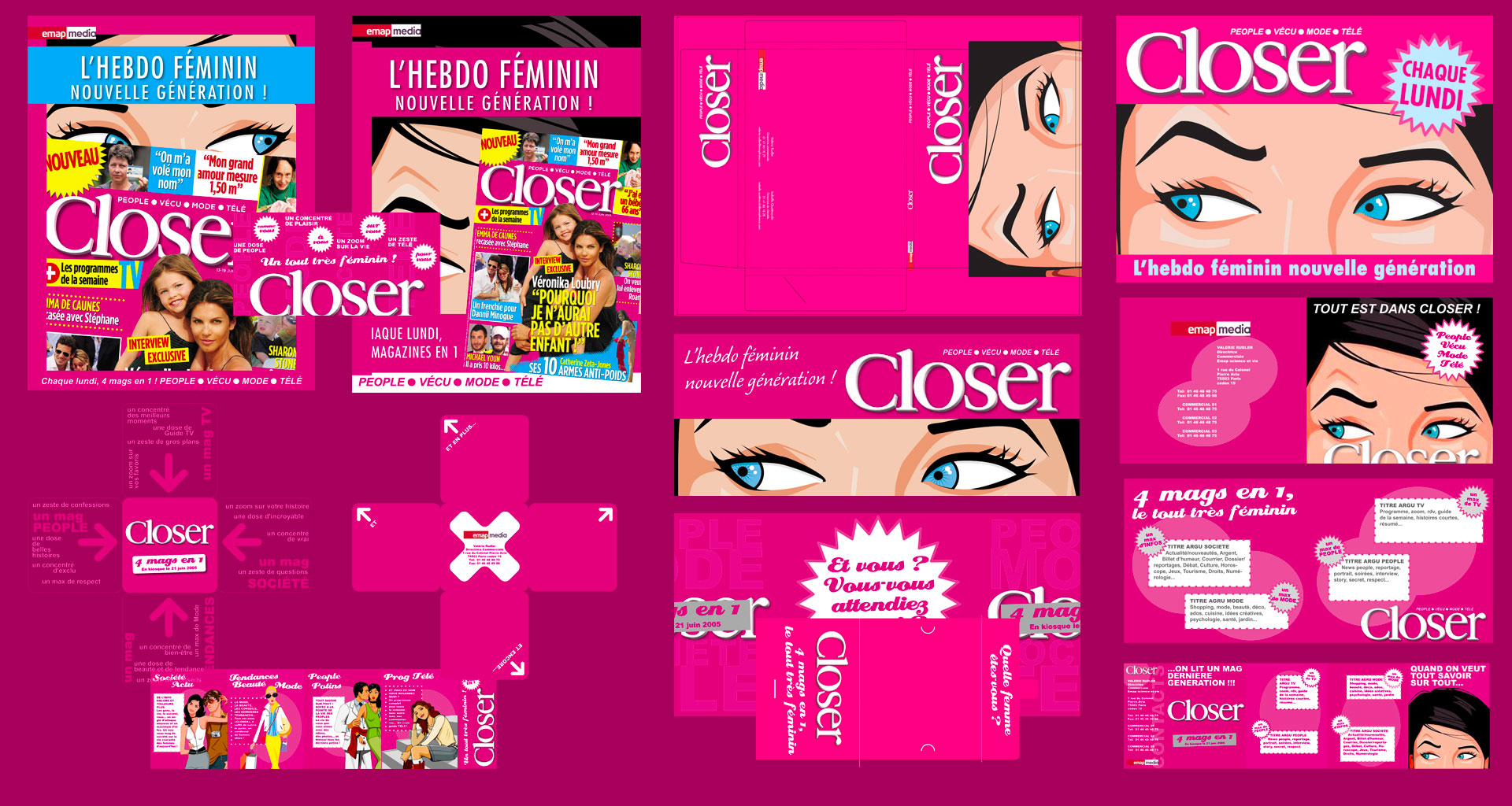 Closer - campagne de lancement BtoB magazine